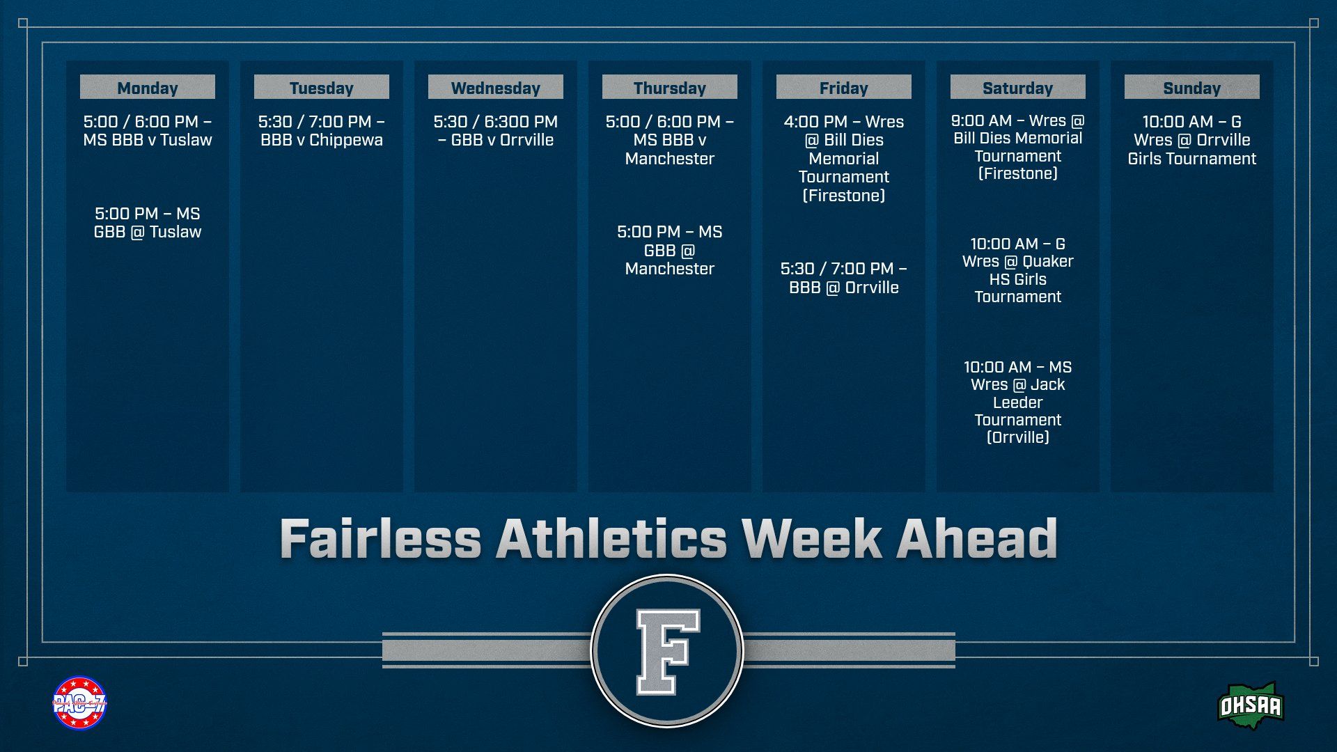 Multi Format Week Ahead Landscape 16